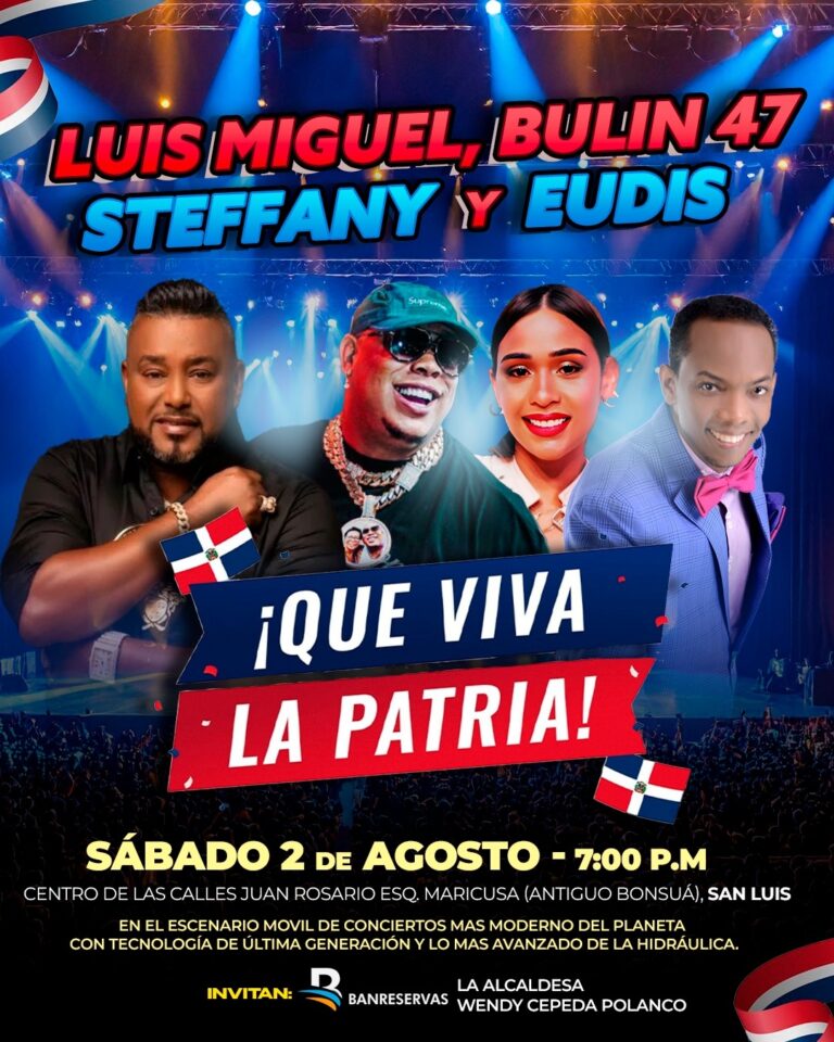 Los conciertos de «Viva la Patria» llegan este sábado y domingo a los municipios de San Luis y Guerra